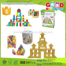 Новый набор блоков DIY Block Деревянная игрушка для кирпичей для детей